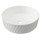 Diamond Basin 360mm Gloss White