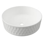 Diamond Basin 360mm Matt White
