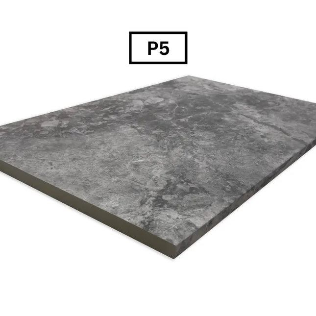 In/Out Travertine Look Windy Antracite Bullnose Pencil Edge 400X600X20