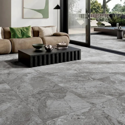 In/Out Travertine Look Windy Antracite SurfaceTec ,