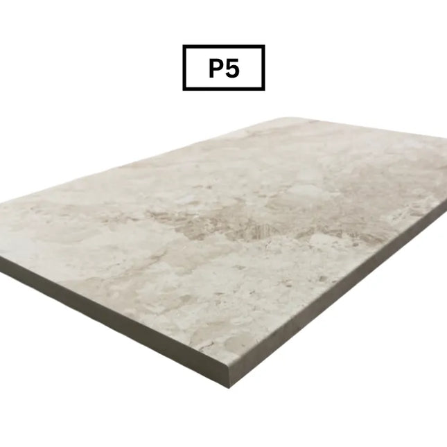 In/Out Travertine Look Windy Cream Bullnose Pencil Edge 400X600X20