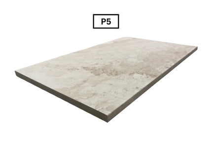 In/Out Travertine Look Windy Cream Bullnose Pencil Edge 400X600X20