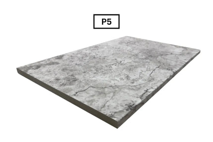 In/Out Travertine Look Windy Grey Bullnose Pencil Edge 400X600X20