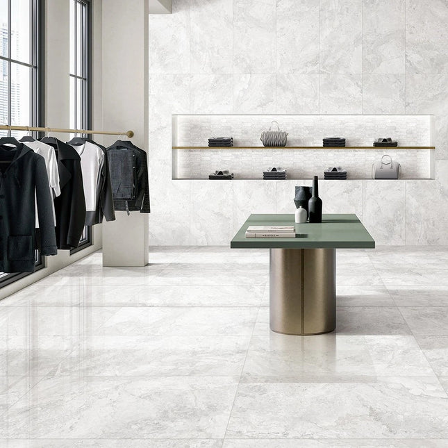 In/Out Travertine Look Windy White SurfaceTec ,