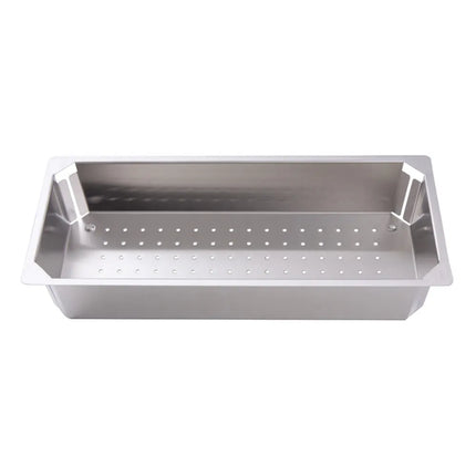 Stainless Steel Rectangle Colander Tray 416 X 240 X 75mm