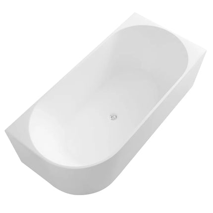 Victoria Matt White Corner Bathtub with No Overflow 1500X750X580