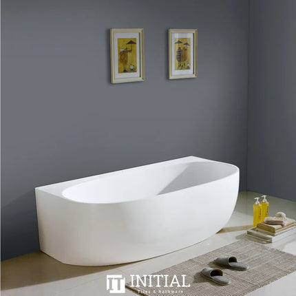 Eti 1700 Back To Wall Bathtub Gloss White Non-Over Flow 1700X885X555 ,