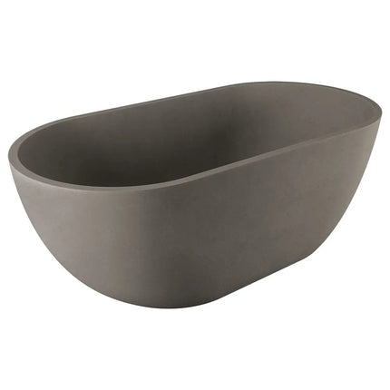 Fienza Jada Concrete Freestanding Bath, 1500mm, Warm Grey