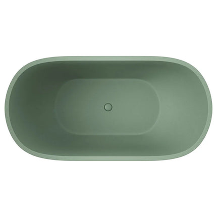 Fienza Jada Concrete Freestanding Bath, 1500mm, Sage