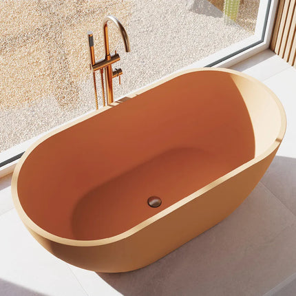 Fienza Jada Concrete Freestanding Bath, 1500mm, Tuscan