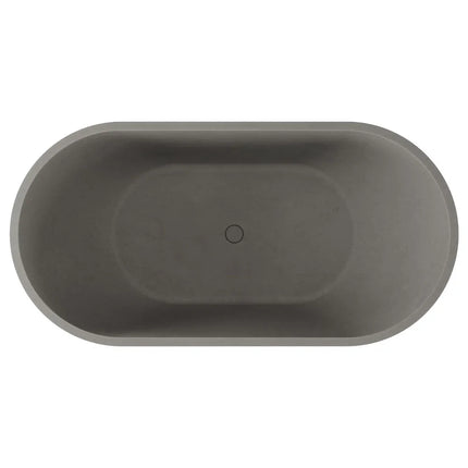 Fienza Jada Concrete Freestanding Bath, 1500mm, Warm Grey