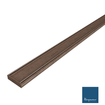 Tile-In 26mm Depth Linear Aluminium Drain Brushed Copper 76mm Outlet 1000~3000mm