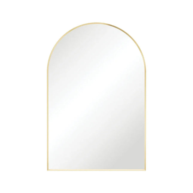 Fienza Arch Framed Mirror Brass Gold ,