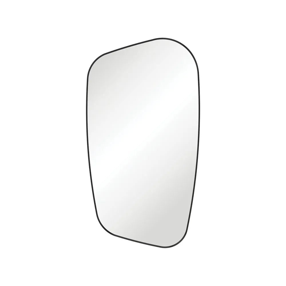 Fienza Capriccio Asymmetrical Framed Mirror Matte Black ,