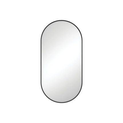 Fienza Empire Pill Framed Mirror Matte Black , 450mm