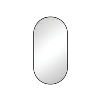 Fienza Empire Pill Framed Mirror Matte Black , 450mm