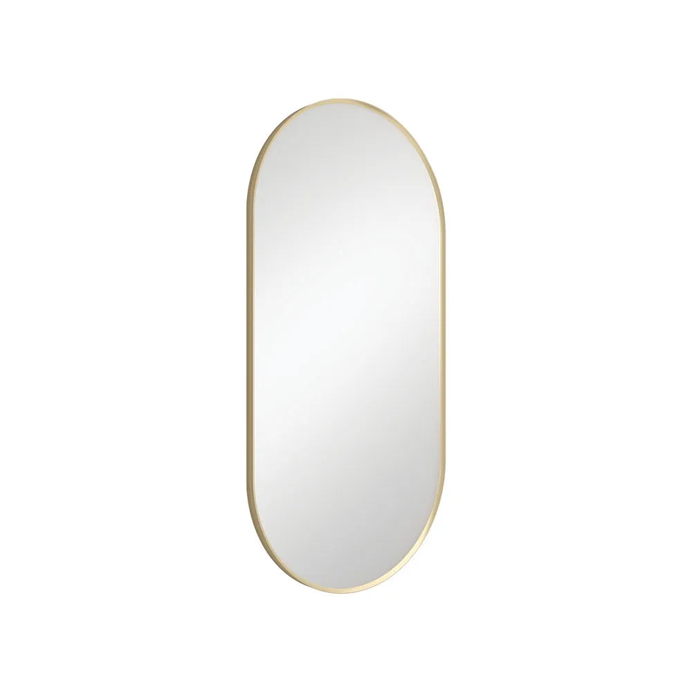 Fienza Empire Pill Framed Mirror Brass Gold ,