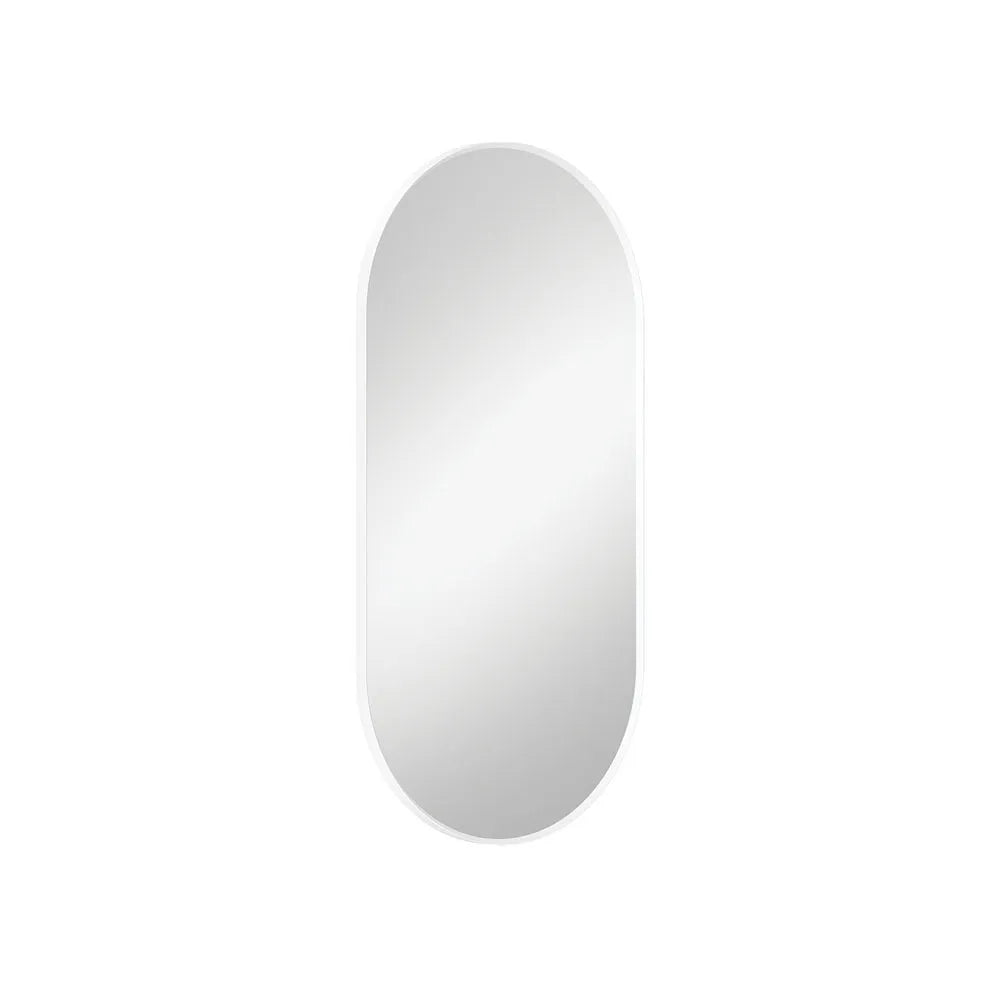 Fienza Empire Pill Framed Mirror Matte White ,