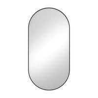 Fienza Empire Pill Framed Mirror Matte Black , 600mm