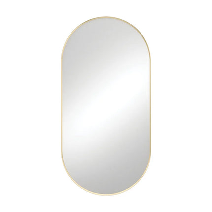 Fienza Empire Pill Framed Mirror Brass Gold ,