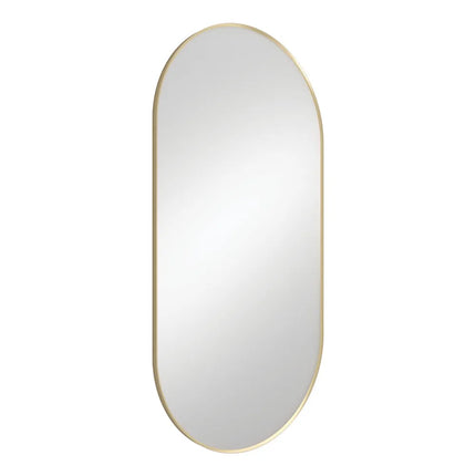 Fienza Empire Pill Framed Mirror Brass Gold ,