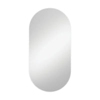 Fienza Empire Pill Framed Mirror Matte White , 600mm