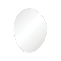 Fienza Pebble Asymmetrical Framed Mirror Matte White ,