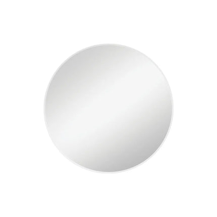 Fienza Reba Round Framed Mirror, Matte White , 600mm