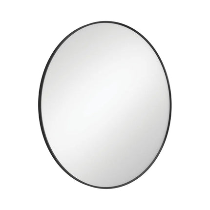 Fienza Reba Round Framed Mirror, Matte Black ,