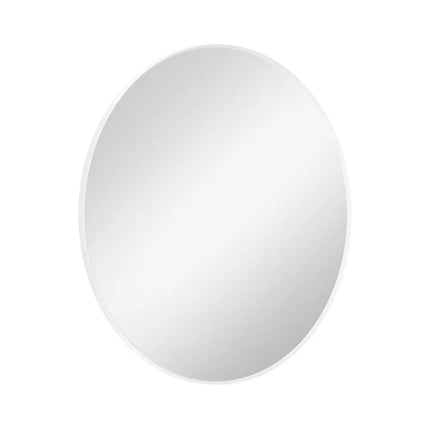 Fienza Reba Round Framed Mirror, Matte White ,