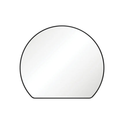 Fienza Sunrise Round Framed Mirror Matte Black ,