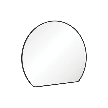 Fienza Sunrise Round Framed Mirror Matte Black ,