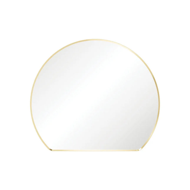 Fienza Sunrise Round Framed Mirror Brass Gold ,