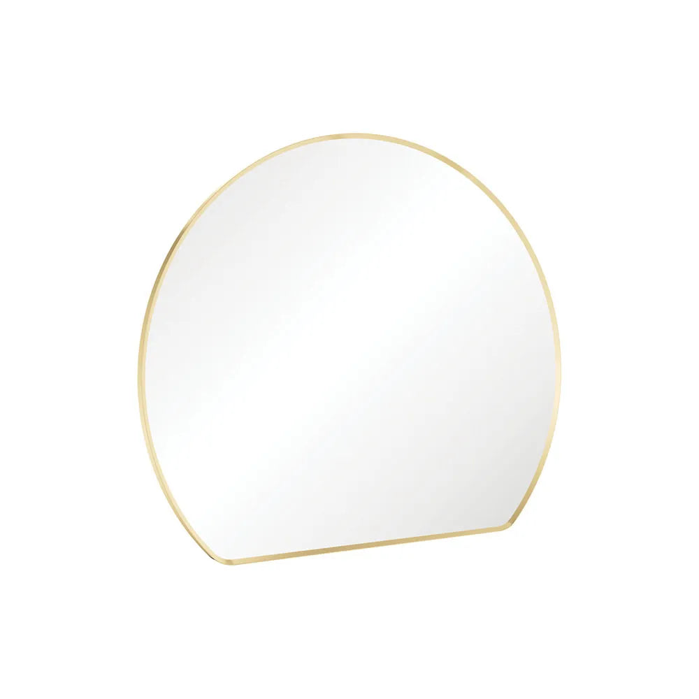 Fienza Sunrise Round Framed Mirror Brass Gold ,