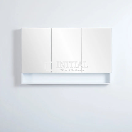 Fremantle 1200 Shaving Cabinet, Matte White, 3 Solid Doors , Default Title