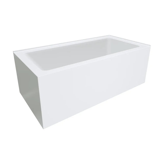 Fienza Sentor 1500 Acrylic Corner Bathtub, Gloss White