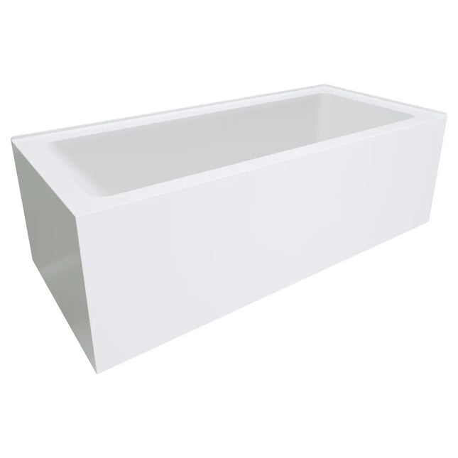 Fienza Sentor 1650 Acrylic Corner Bathtub, Gloss White , Left-Hand = Right Corner