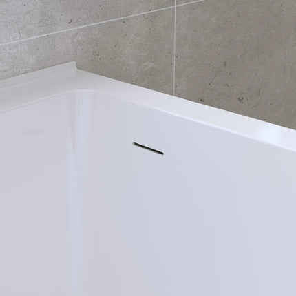 Fienza Sentor 1650 Acrylic Corner Bathtub, Gloss White ,