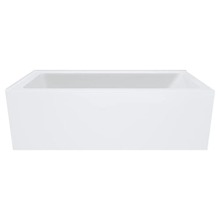 Fienza Sentor 1650 Acrylic Corner Bathtub, Gloss White ,