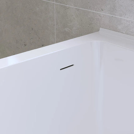 Fienza Sentor 1650 Acrylic Corner Bathtub, Gloss White ,