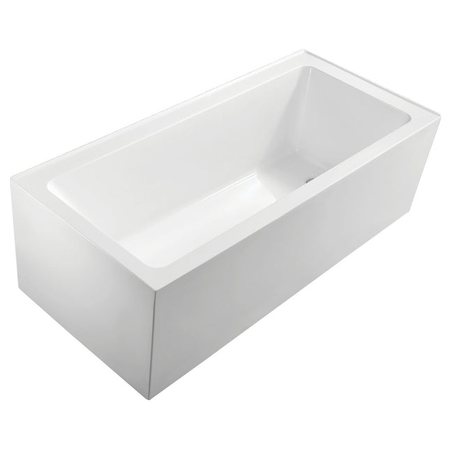 Fienza Sentor 1650 Acrylic Corner Bathtub, Gloss White ,