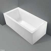 Fienza Sentor 1500 Acrylic Corner Bathtub, Gloss White , Right-Hand
