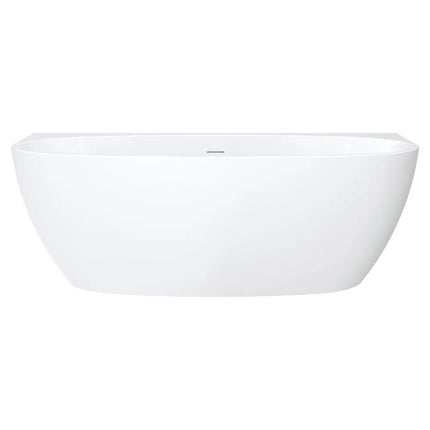 Fienza Keeto 1700 Back To Wall Acrylic Bathtub, Gloss White