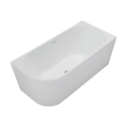 Fienza Isabella Acrylic Corner Bath, 1500mm, Matte White