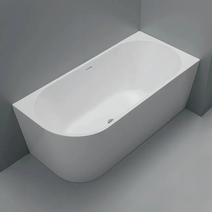 Fienza Isabella Acrylic Corner Bath, 1500mm, Matte White