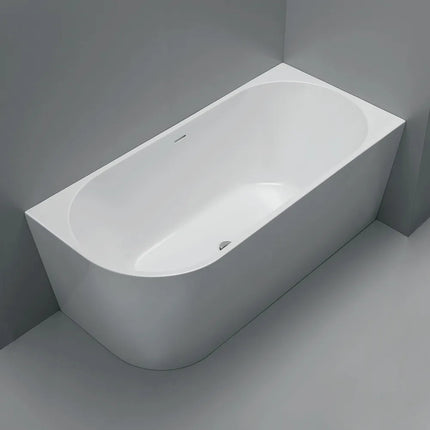 Fienza Isabella 1500 Acrylic Corner Bathtub, Gloss White, Slim Edge