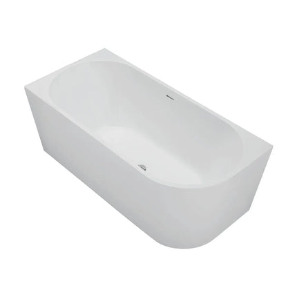 Fienza Isabella Acrylic Corner Bath, 1500mm, Matte White