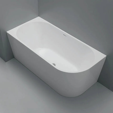 Fienza Isabella Acrylic Corner Bath, 1500mm, Matte White