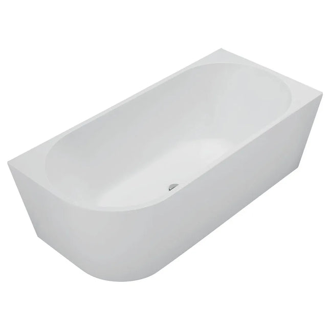 Fienza Isabella Acrylic Corner Bath, 1700mm, Matte White