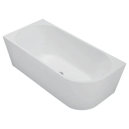 Fienza Isabella Acrylic Corner Bath, 1700mm, Matte White